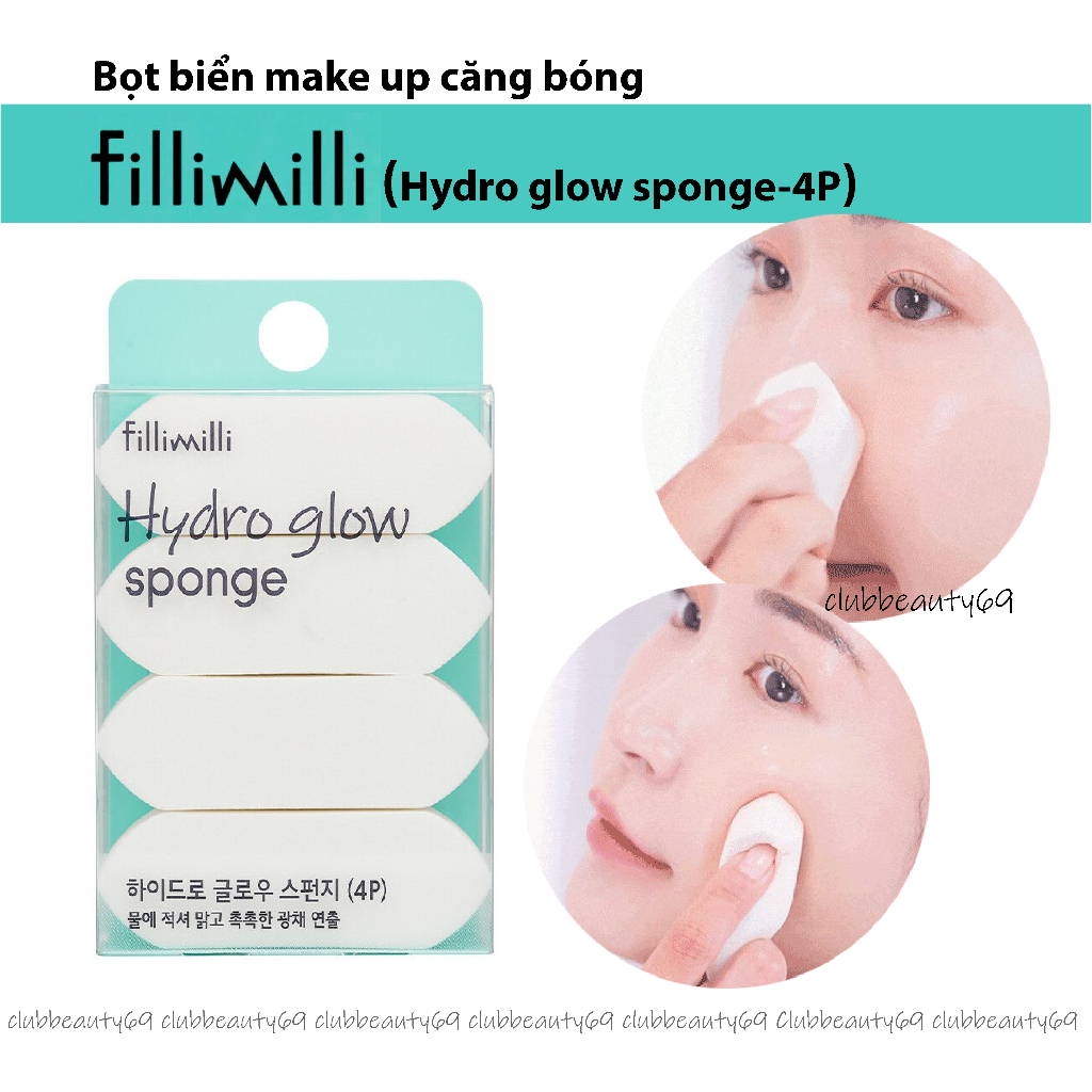 Mút trang điểm Fillimilli Olive Young Hydro Glow Sponges /필리밀리 하이드로 글로우 ...