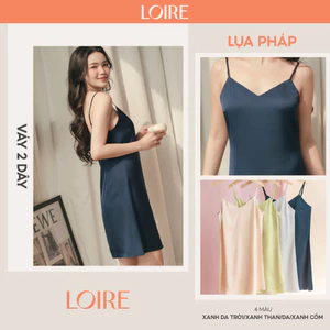 Váy Ngủ Lụa Mềm Mịn Basic Loirechic VNS24