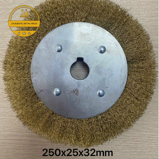 Chổi đánh gỉ, bát thép, Cọ thép đường kính 250mm