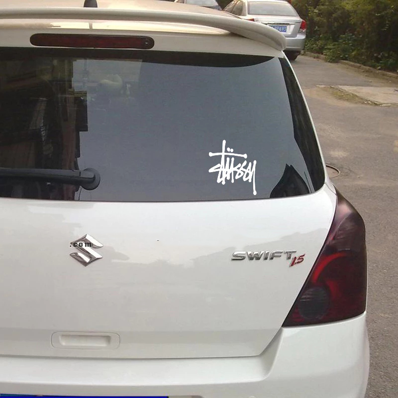 [Tem lột] Stussy logo sticker dán trang trí ô tô, xe máy, nón bảo hiểm, kính xe hơi...nhiều màu chọn lựa, chống nước