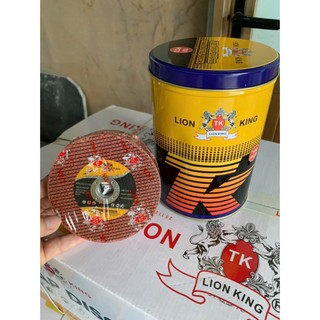 Hộp 100 viên - đá cắt sắt,inox  hiệu Lionking 2 màu xanh,đỏ (107x1.2x16mm) Hàng loại 1.