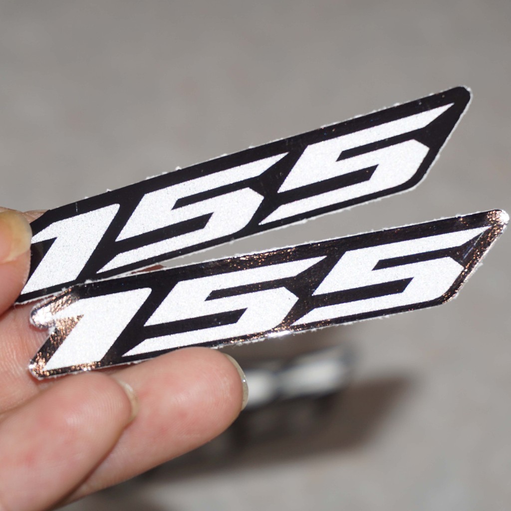 Cặp số 155 phản quang. Decal 3M của Mỹ, siêu sáng, siêu dính. Chống nước tuyệt đối