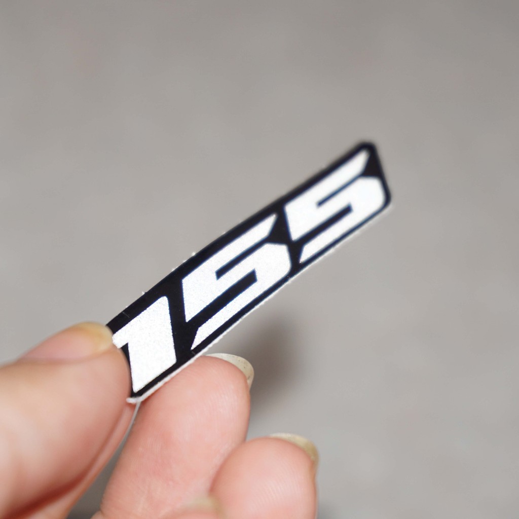 Cặp số 155 phản quang. Decal 3M của Mỹ, siêu sáng, siêu dính. Chống nước tuyệt đối