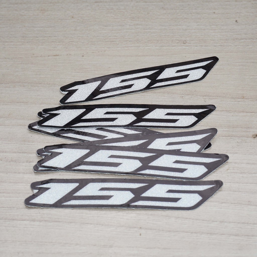 Cặp số 155 phản quang. Decal 3M của Mỹ, siêu sáng, siêu dính. Chống nước tuyệt đối