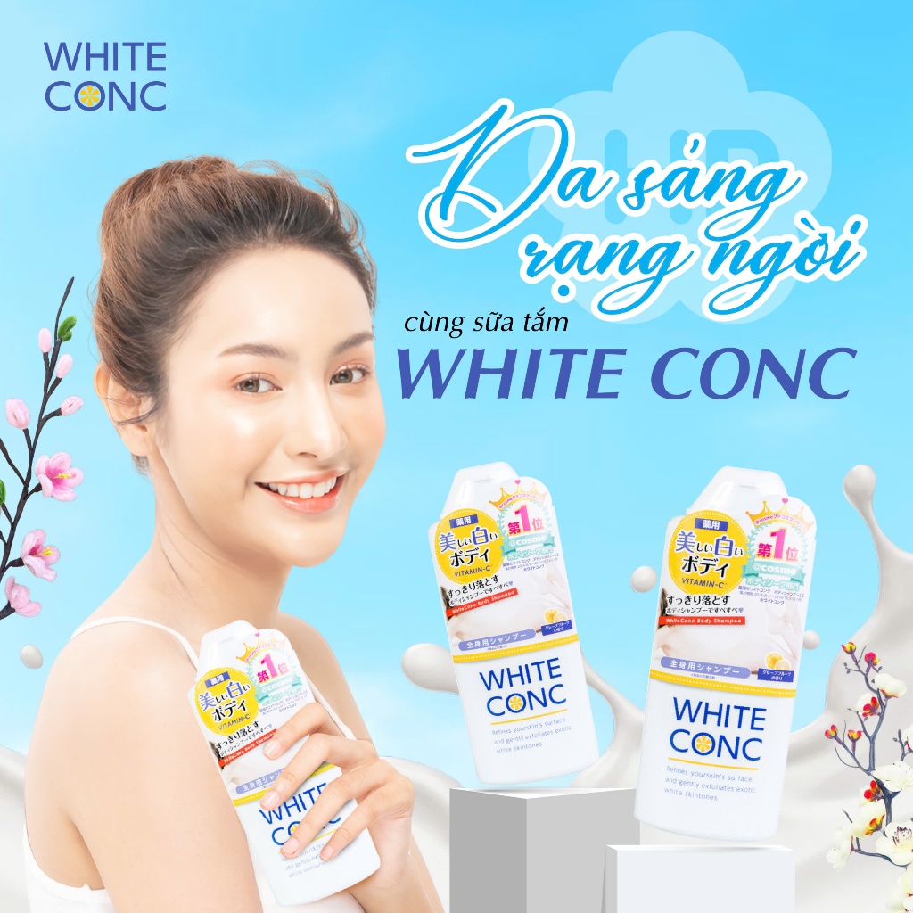 Sữa Tắm Dưỡng Trắng Da Toàn Thân White Conc Body Shampoo C II (360mL)