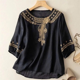 Áo Kiểu Nữ Họa Tiết Nhẹ Nhàng , Che Khuyết Điểm - Sp31