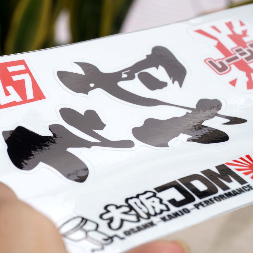 Set tem Nhật Bản. Sticker Decal Japan Sticker for Bike. Chống nước, không bay màu