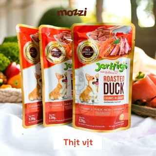 Pate cho chó JerHigh sốt thịt hầm Gói 120gr