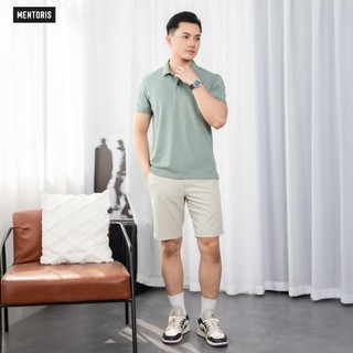 Áo Polo Công Sở Nam Mentoris, Áo Polo Basic, Vải Cotton Mềm Mịn, Co Giãn, Nhiều Màu MPL2511R
