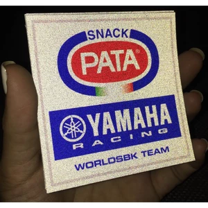 Logo Snack Pata Yamaha Racing WorldSBK TEAM. Chất liệu Phản quang 3M cao cấp chống nước không bay màu