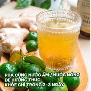 Combo Tắc Gừng + Trà Gừng Lạc Yên Foods Gồm Tắc Gừng Mật Ong 950g + Trà Gừng Gió 500g, Tặng Tắc 300g