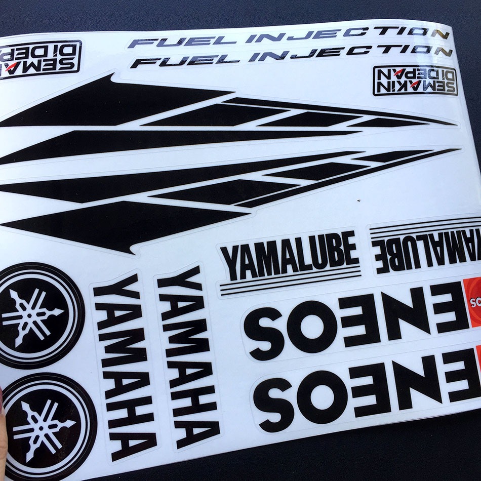 Bộ logo YAMAHA nền trong suốt. Decal cao cấp, chống nước, không bay màu. Không dán lên nền đen