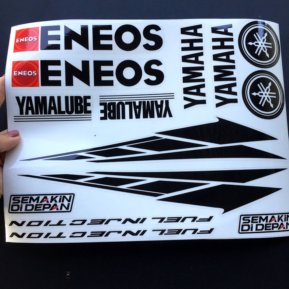 Bộ logo YAMAHA nền trong suốt. Decal cao cấp, chống nước, không bay màu. Không dán lên nền đen