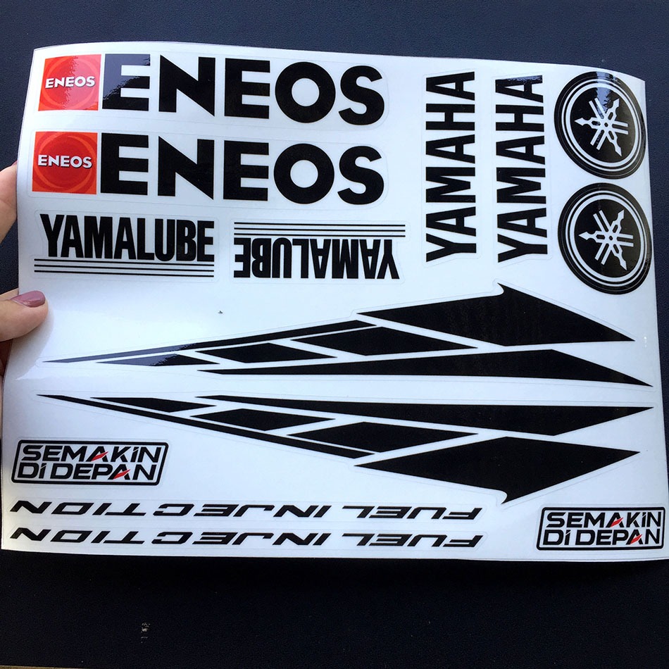 Bộ logo YAMAHA nền trong suốt. Decal cao cấp, chống nước, không bay màu. Không dán lên nền đen