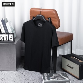 Áo thun nam cổ tròn Cotton Mentoris, Áo phông nam chất vải mềm mại, co giãn thấm hút mô hôi MTS04