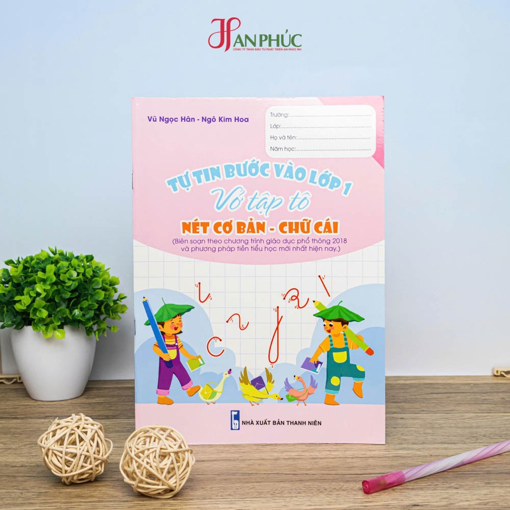 Sách - Tự Tin Bước Vào Lớp 1 - Vở Tập Tô Nét Cơ Bản - Chữ Cái