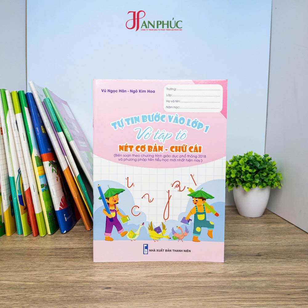 Sách - Tự Tin Bước Vào Lớp 1 - Vở Tập Tô Nét Cơ Bản - Chữ Cái