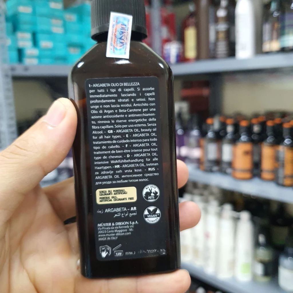 Dầu dưỡng tóc DIKSON ARGABETA ARGAN BEAUTY OIL 30ML - 100ML Hỗ trợ dưỡng mềm mượt tóc
