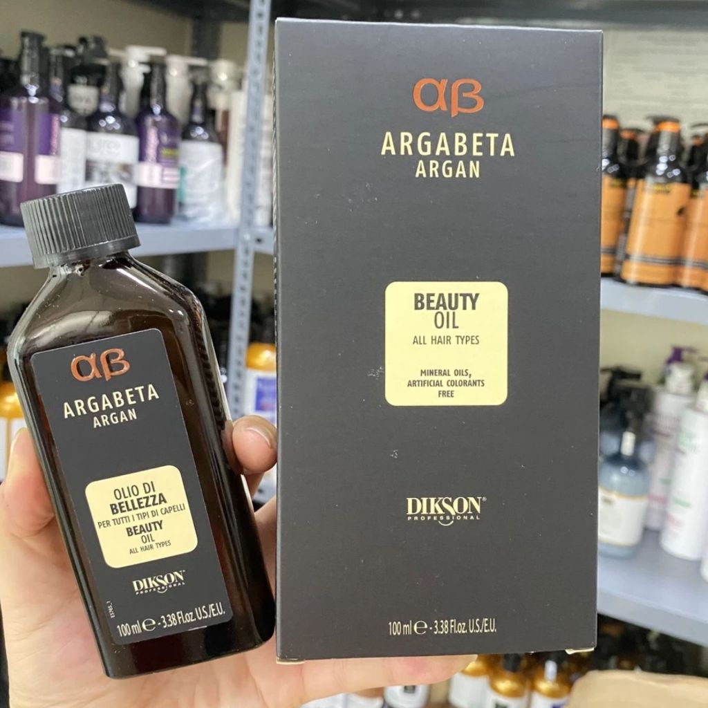 Dầu dưỡng tóc DIKSON ARGABETA ARGAN BEAUTY OIL 30ML - 100ML Hỗ trợ dưỡng mềm mượt tóc