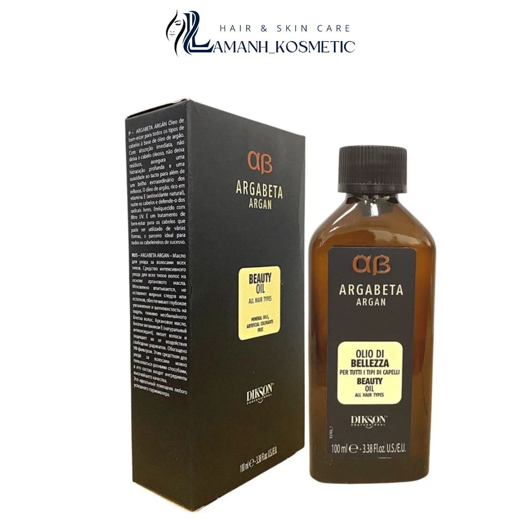 Dầu dưỡng tóc DIKSON ARGABETA ARGAN BEAUTY OIL 30ML - 100ML Hỗ trợ dưỡng mềm mượt tóc