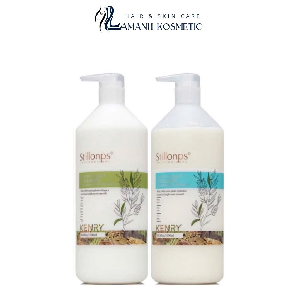 Cặp dầu gội xả Kenry Stillonps 500ml -1000ml Giúp hỗ trợ làm sạch gàu, giảm gàu giảm tóc gãy rụng