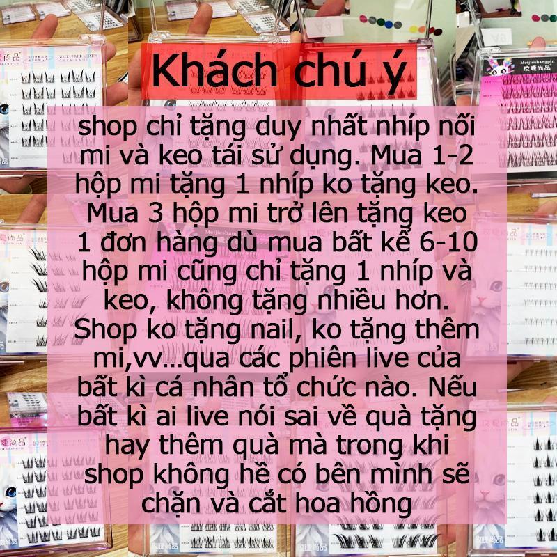 Lông mi giả SẴN KEO 99K/6 hộp, có thể tái sử dụng, chống nước 24h chuẩn dáng Hàn Quốc