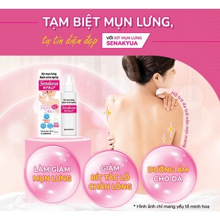 [DATE 1/5/2026] Xịt mụn lưng Senakyua Kobayashi 100ml Nhật Bản - Xịt lưng Giúp giảm mụn lưng, sáng mịn da Nhật Bản