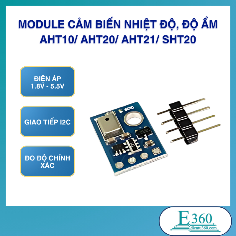 Module Cảm Biến Nhiệt Độ, Độ Ẩm AHT10/ AHT20/ AHT21/ SHT20 – Độ Chính ...