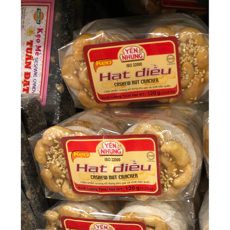 Kẹo hạt điều Yến Nhung - Tuấn đạt 90g/120g