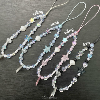 Móc Khoá Đuôi Cá Mùa Hè - Dây Treo Phụ Kiện Điện Thoại Sao Biển Nhiều Màu Handmade by IMCAREM