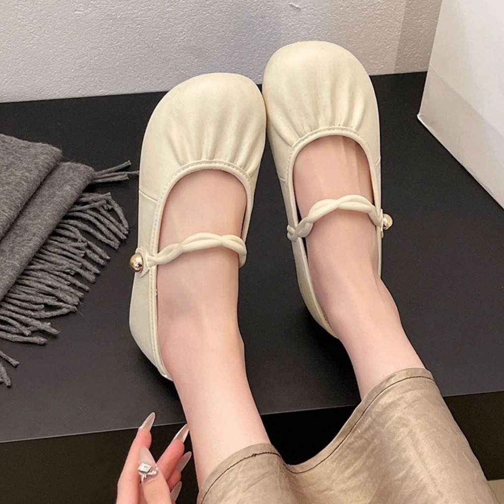 Giày Mary Twist – Giày Búp Bê Nữ Quai Xoắn Thời Trang BB22