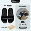 Dép quai ngang nam nữ slipper DWIN đen fullbox local brand DE01A
