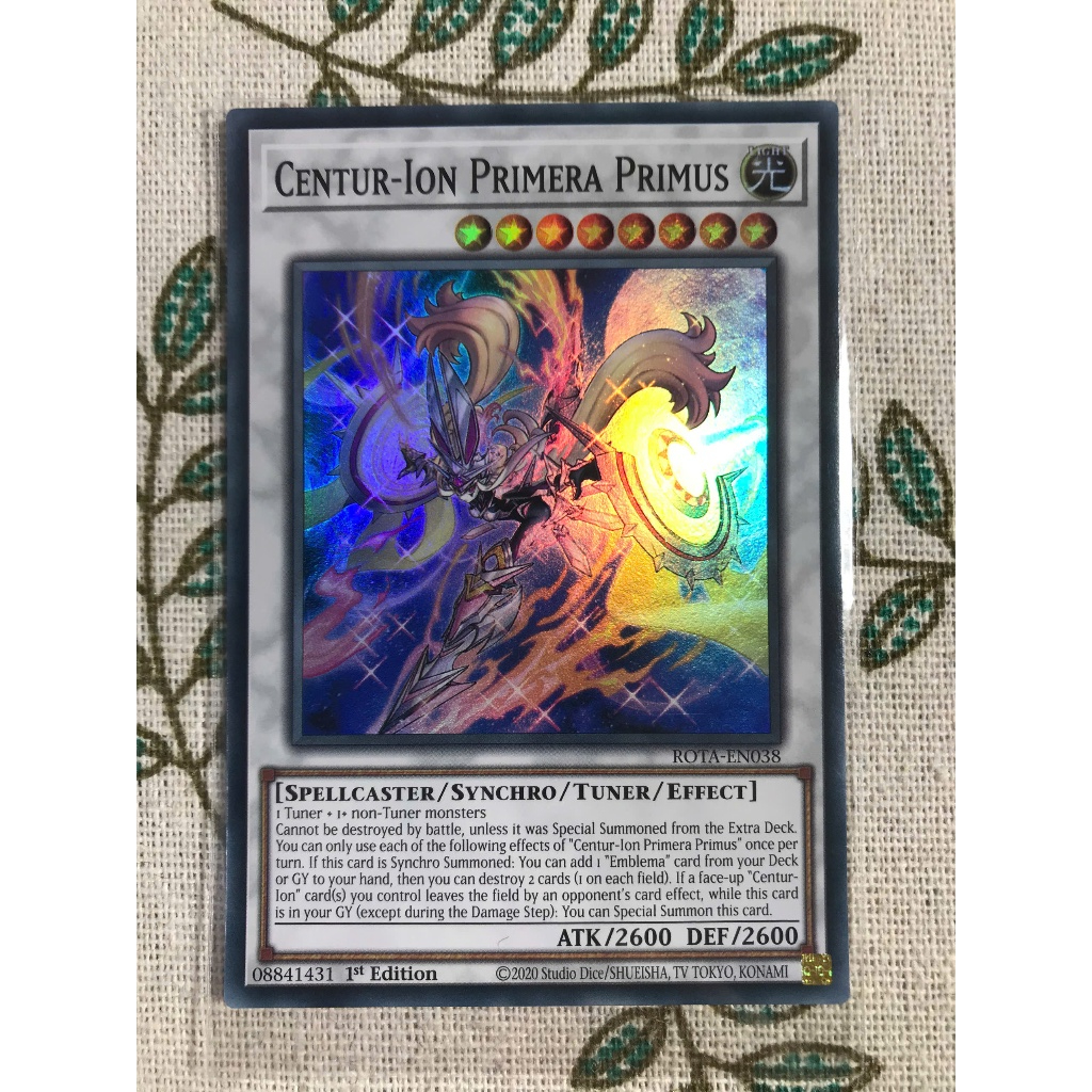 [LiLy_Yugioh] [UK-AE-JP] Lá bài Centur-Ion Primera Primus - ROTA-EN038 ...