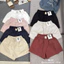 Quần short kaki mềm basic mùa hè 724 thoáng mát thoải mái dành cho nữ - SANA CLOSET