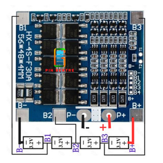 Ảnh 5 – Mạch 4S - 30A Sạc cân bằng và bảo vệ Pin Sắt LiFePO4 3.2V