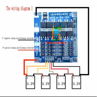 Ảnh 4 – Mạch 4S - 30A Sạc cân bằng và bảo vệ Pin Sắt LiFePO4 3.2V