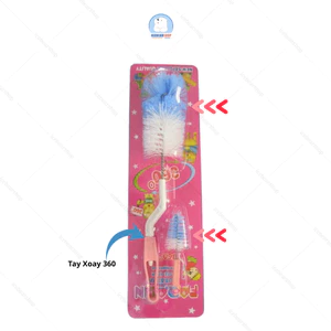 Cây Súc Bình Farline , Cây Cọ Rửa Bình Sữa Tay Xoay 360 Giá Rẻ Dễ Sử Dụng