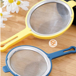 Rây Lọc Dầu, Lọc Bột, Rây Cháo Viền Nhựa Canyu Cam Homeware