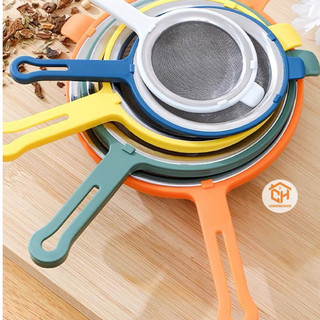Rây Lọc Dầu, Lọc Bột, Rây Cháo Viền Nhựa Canyu Cam Homeware