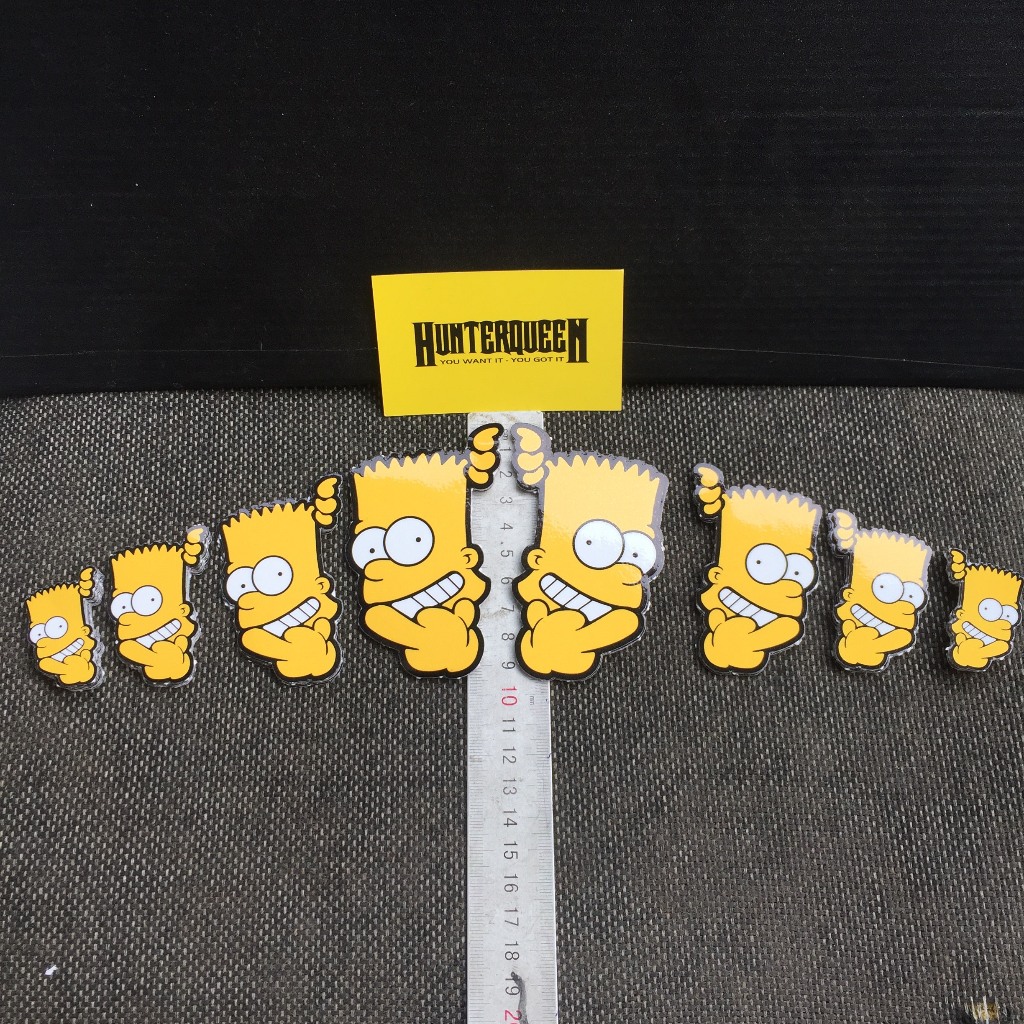 Sticker Simpson cute decal cao cấp chống nước, sắc nét, bền màu, dính chặt. Hình dán logo trang trí mọi nơi dễ thương