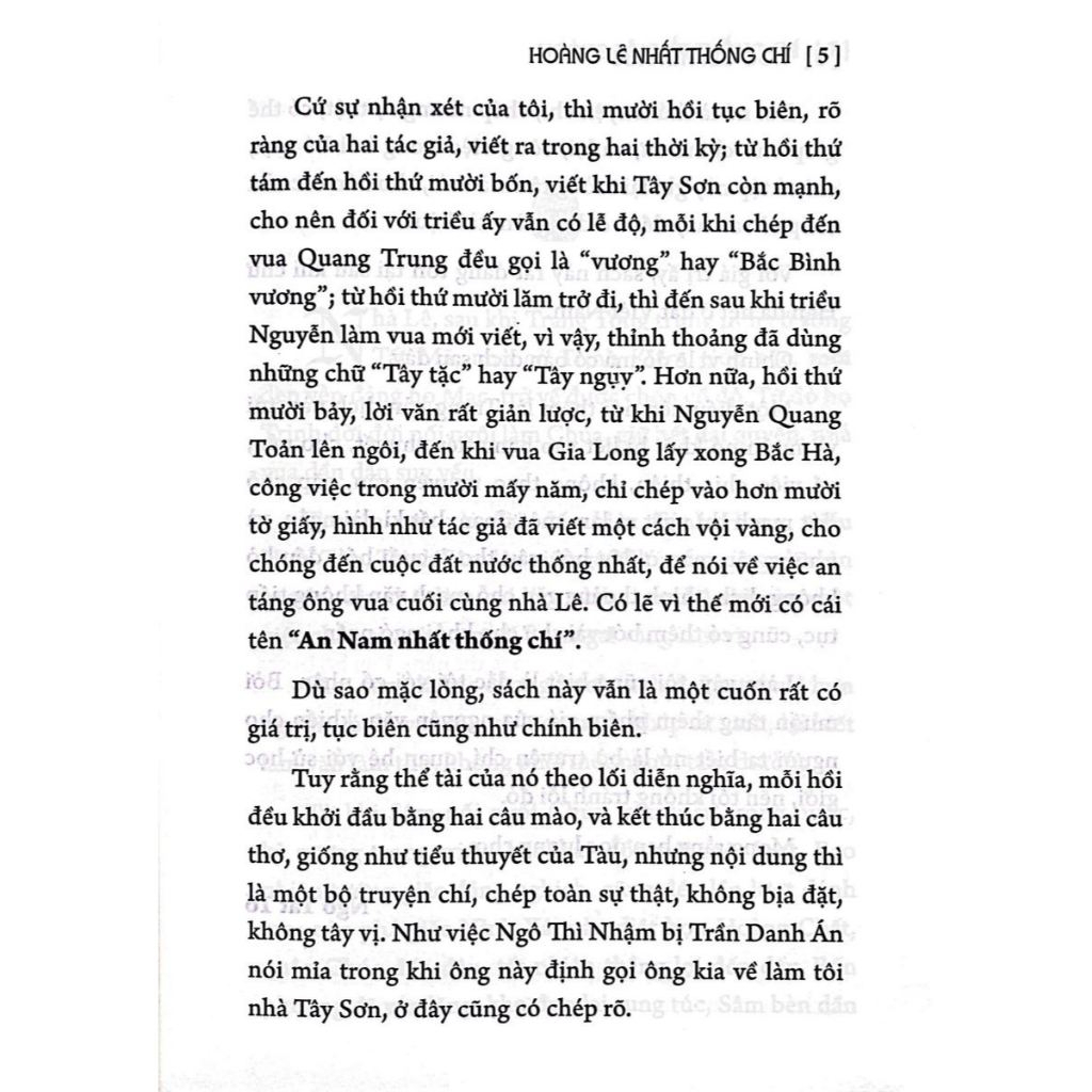 Sách - Hoàng Lê Nhất Thống Chí (bìa cứng)