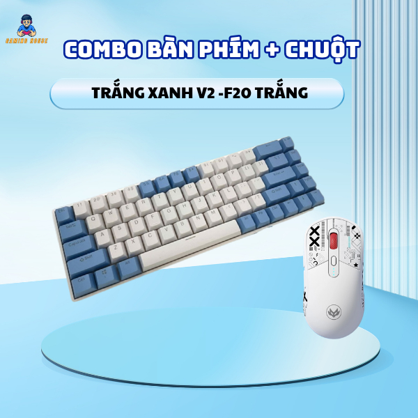 Combo Bàn Phím Atas ZA641 V2 và Chuột F20 - Red switch Có Hotswap - Pin ...