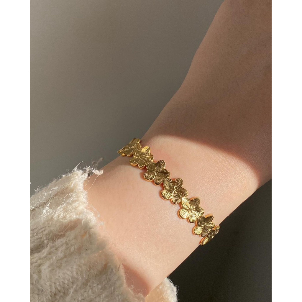 Vòng Tay Mùa Hè STANY QUEMEO TiTan Mạ Vàng 18K KHÔNG GỈ Vòng Đeo Tay Nữ Nhiều Lớp Vòng Đôi