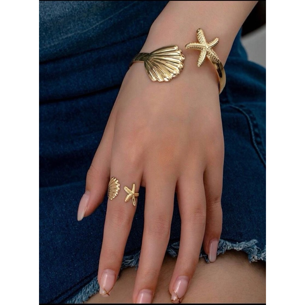 Vòng Tay Mùa Hè STANY QUEMEO TiTan Mạ Vàng 18K KHÔNG GỈ Vòng Đeo Tay Nữ Nhiều Lớp Vòng Đôi