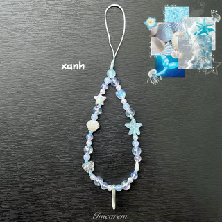 Móc Khoá Đuôi Cá Mùa Hè - Dây Treo Phụ Kiện Điện Thoại Sao Biển Nhiều Màu Handmade by IMCAREM