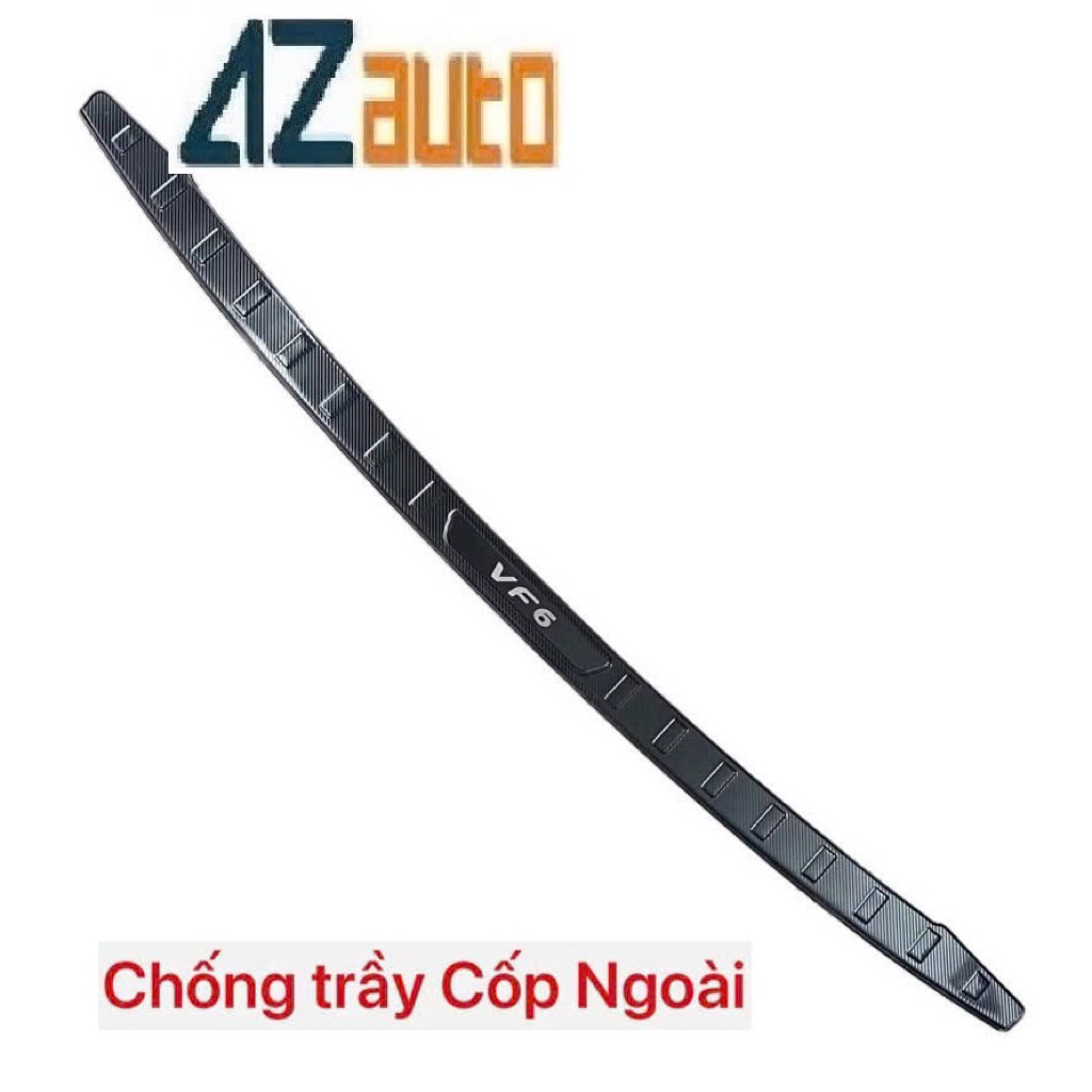 Ốp bậc cửa và Chống trầy cốp xe Vinfast VF6 vân Carbon cao cấp