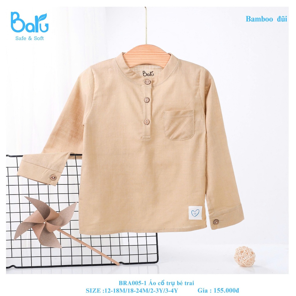 Áo cổ trụ cho bé trai BRA005-1