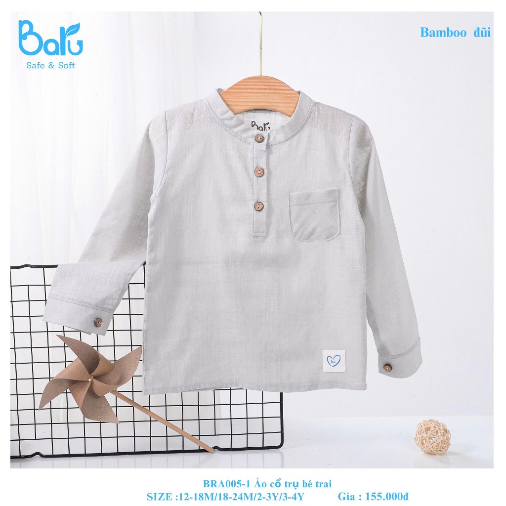 Áo cổ trụ cho bé trai BRA005-1