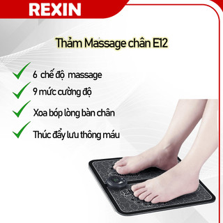 Thảm Massage Chân Vi Điện  E12 Giúp Lưu Thông Khí Huyết, Giảm Đau Mỏi Chân, Máy Massage Chân Xung Điện