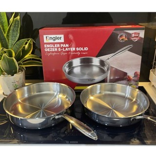Chảo chống dính Gezer Engler EL3801 đáy từ 5 lớp nguyên khối, bền đẹp, chống trầy, dùng mọi bếp